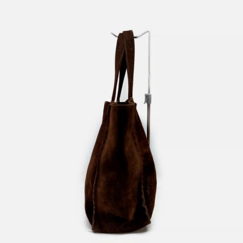 🦄  CHANEL Brown Suede Tote - Picture 3 of 10